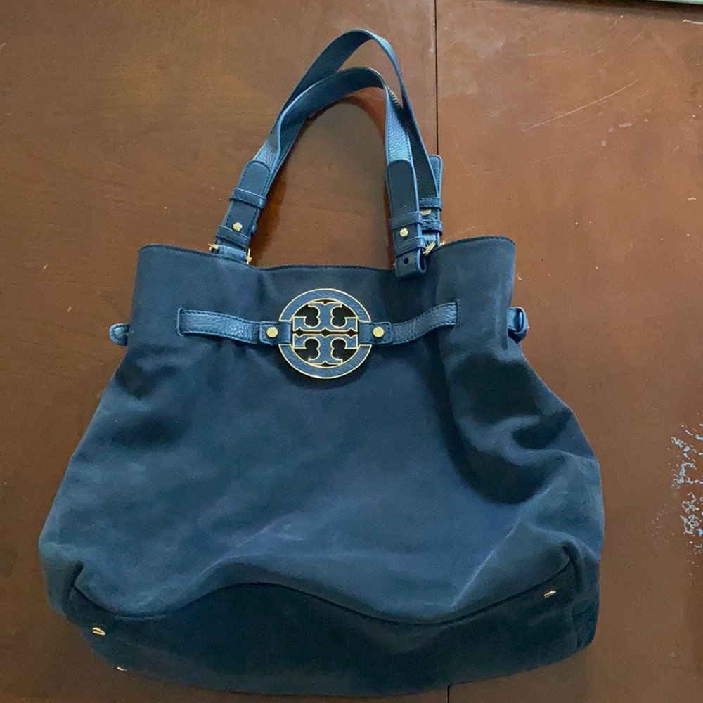 💞Gorgeous! LIKE NEW suede Tory Burch shoulder bag